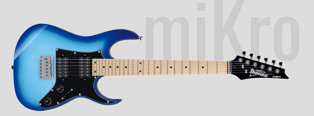 Guitarra Electrica Ibanez Mikro Grgm21M-Blue Burst - The Music Site