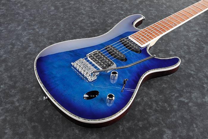 Guitarra Electrica Ibanez Sa360Nqm-Sapphire Blue - The Music Site