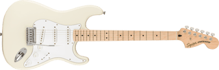 Guitarra Electrica Squier Fender Affinity Series™ Stratocaster®, diapasón de arce, golpeador blanco, blanco olímpico 0378002505 - The Music Site