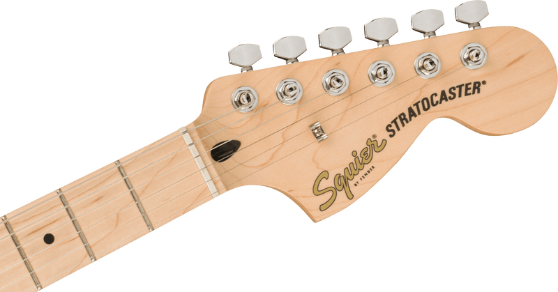 Guitarra Electrica Squier Fender Affinity Series™ Stratocaster®, diapasón de arce, golpeador blanco, blanco olímpico 0378002505 - The Music Site