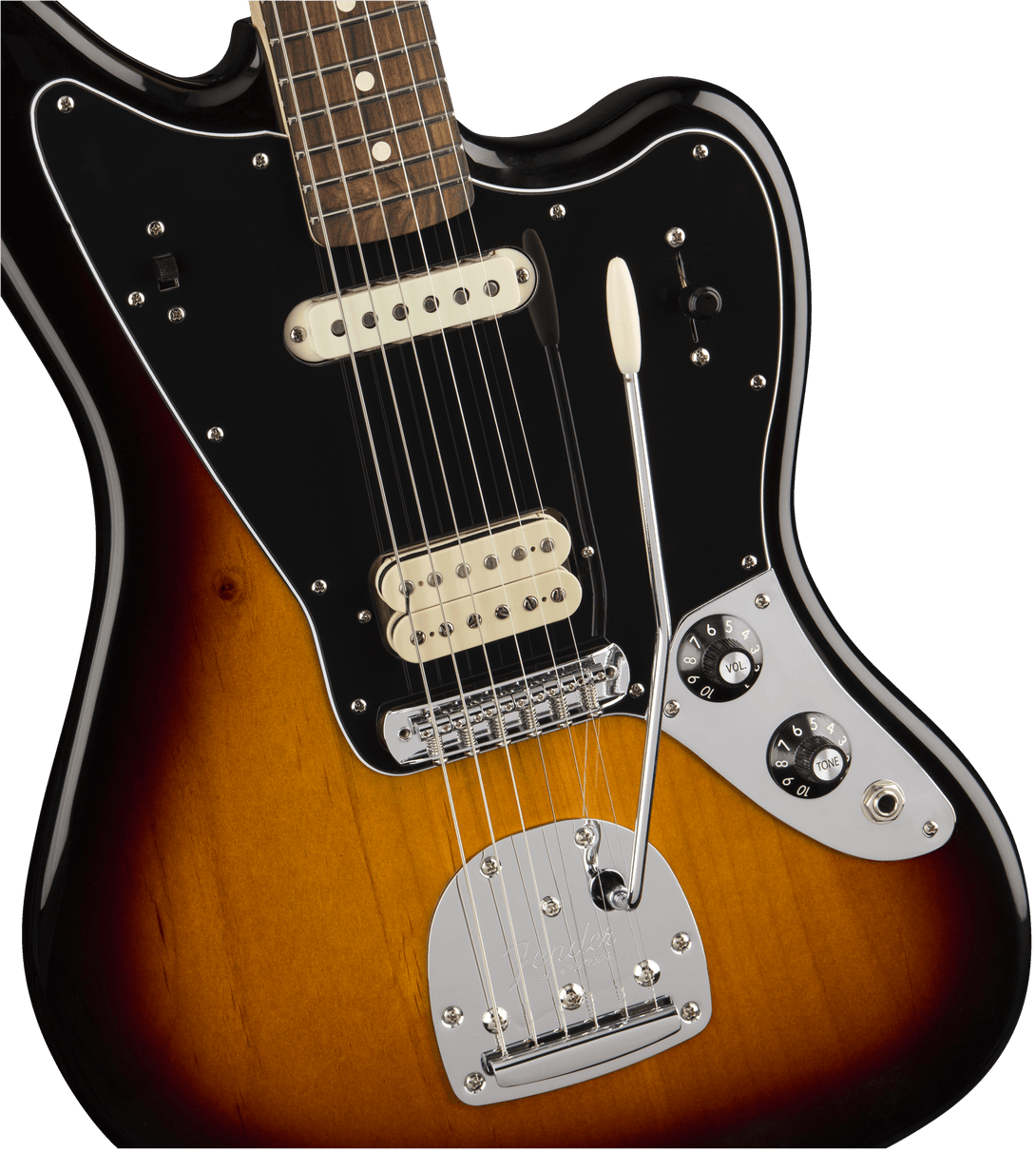 Guitarra Electrico Fender Player Jaguar®, diapasón de Pau Ferro, Sunburst de 3 colores 0146303500 - The Music Site