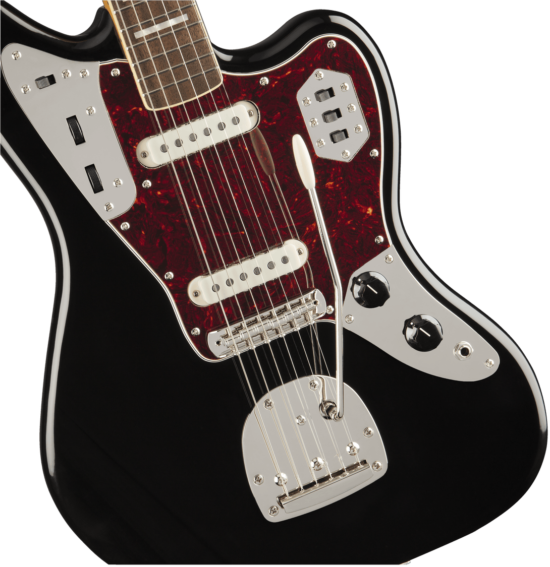 Guitarra Electrictrica Fender Squier Classic Vibe '70s Jaguar®, Laurel Fingerboard, Black 0374090506 - The Music Site