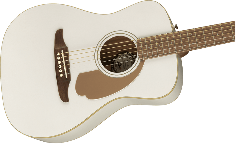 Guitarra Electroa Fender Malibu Player diapasón de nogal, oro ártico 0970722080 - The Music Site