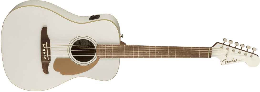 Guitarra Electroa Fender Malibu Player diapasón de nogal, oro ártico 0970722080 - The Music Site