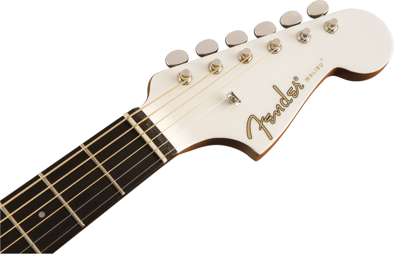Guitarra Electroa Fender Malibu Player diapasón de nogal, oro ártico 0970722080 - The Music Site