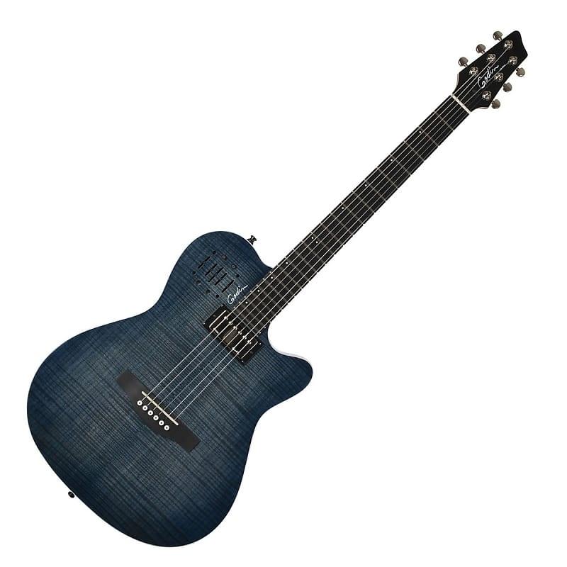 Guitarra Electroa Godin A6 Ultra Denim Blue 047451 - The Music Site