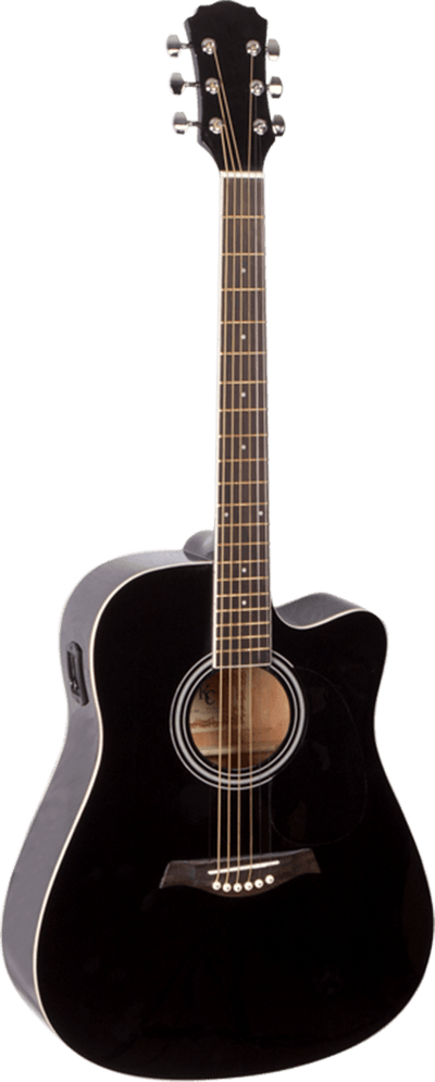 Guitarra Electroa Mc-Art A14Ce-B Negra - The Music Site