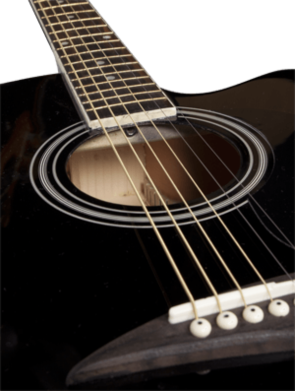 Guitarra Electroa Mc-Art A14Ce-B Negra - The Music Site
