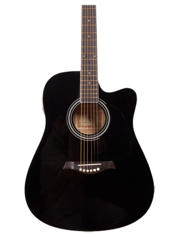 Guitarra Electroa Mc-Art A14Ce-B Negra - The Music Site