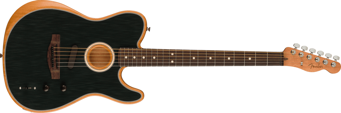 Guitarra Electroacustica Fender Acoustasonic® Player Telecaster®, diapasón de palisandro, negro cepillado 0972213239 - The Music Site