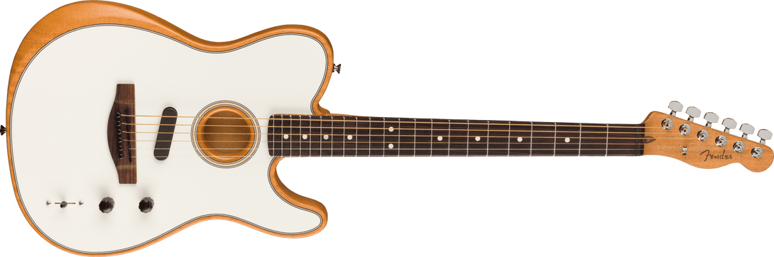 Guitarra Electroacustica Fender Acoustasonic® Player Telecaster®, Rosewood Fingerboard, Arctic White 0972213280 - The Music Site