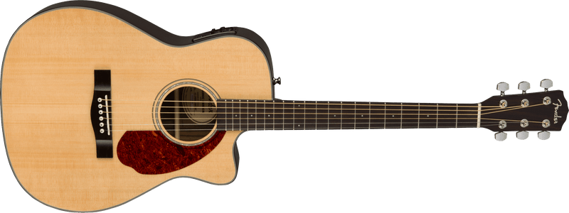 Guitarra Electroacustica Fender CC-140SCE Concert, diapasón de nogal, natural con estuche 0970253321 - The Music Site