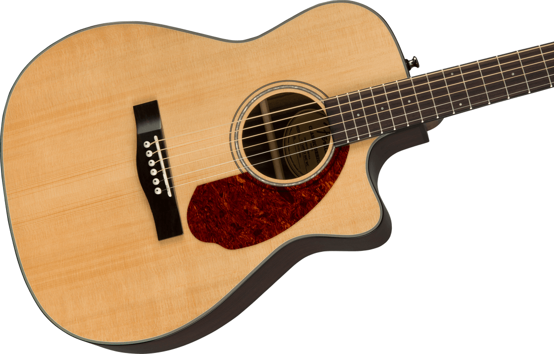 Guitarra Electroacustica Fender CC-140SCE Concert, diapasón de nogal, natural con estuche 0970253321 - The Music Site