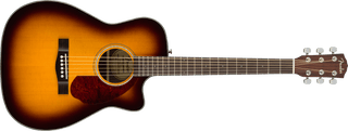 Guitarra Electroacustica Fender CC-140SCE Concert, diapasón de nogal, Sunburst con estuche 0970253332 - The Music Site