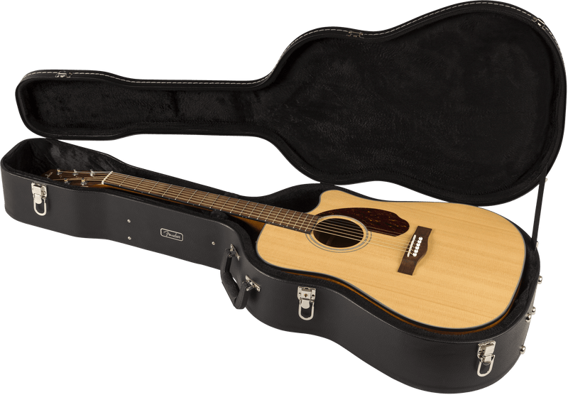 Guitarra Electroacustica Fender CD-140SCE Dreadnought, diapasón de nogal, natural con estuche0970213321 - The Music Site