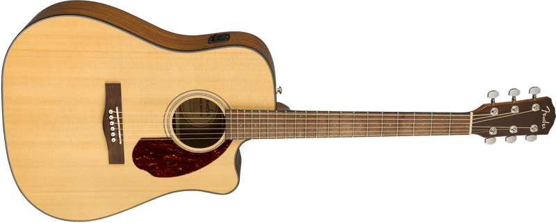 Guitarra Electroacustica Fender CD-140SCE Dreadnought, diapasón de nogal, natural con estuche0970213321 - The Music Site
