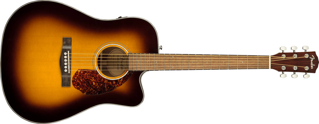 Guitarra Electroacustica Fender CD-140SCE Dreadnought, Walnut Fingerboard, Sunburst w/case - The Music Site