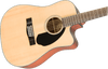 Guitarra Electroacustica Fender CD-60SCE Dreadnought de 12 cuerdas, diapasón de nogal, natural 0970193021 - The Music Site