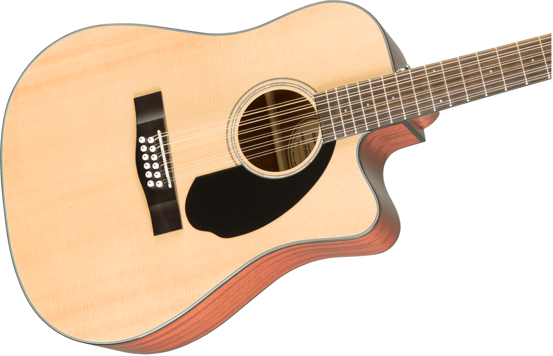 Guitarra Electroacustica Fender CD-60SCE Dreadnought de 12 cuerdas, diapasón de nogal, natural 0970193021 - The Music Site
