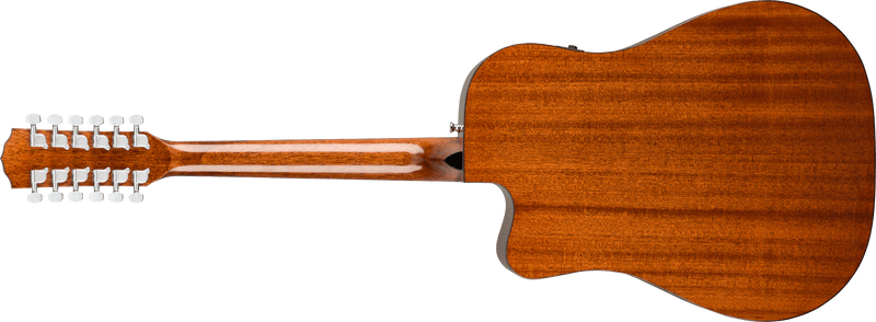 Guitarra Electroacustica Fender CD-60SCE Dreadnought de 12 cuerdas, diapasón de nogal, natural 0970193021 - The Music Site