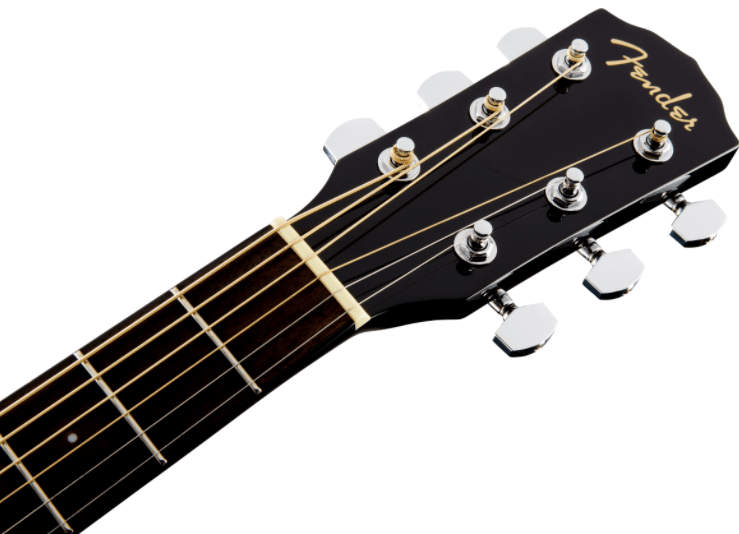 Guitarra Electroacustica Fender CD-60SCE Dreadnought, Walnut Fingerboard, Black 0970113006 - The Music Site