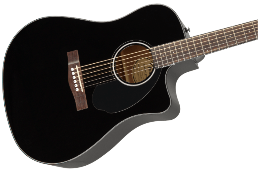 Guitarra Electroacustica Fender CD-60SCE Dreadnought, Walnut Fingerboard, Black 0970113006 - The Music Site