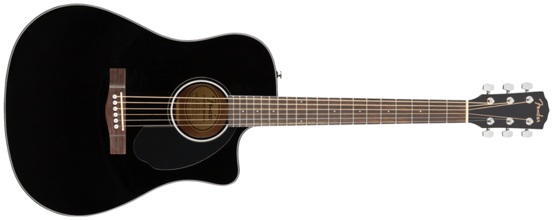 Guitarra Electroacustica Fender CD-60SCE Dreadnought, Walnut Fingerboard, Black 0970113006 - The Music Site
