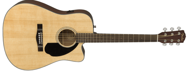 Guitarra Electroacustica Fender CD-60SCE Dreadnought, Walnut Fingerboard, Natural 0970113021 - The Music Site