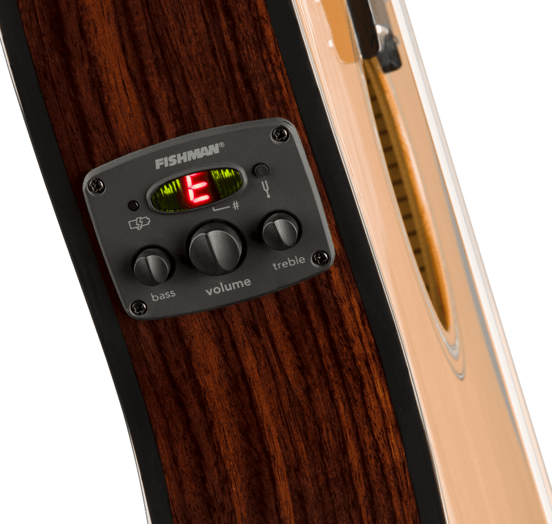 Guitarra Electroacustica Fender CN-140SCE Nylon Thinline, diapasón de nogal, natural con estuche 0970264321 - The Music Site