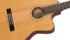 Guitarra Electroacustica Fender CN-140SCE Nylon Thinline, diapasón de nogal, natural con estuche 0970264321 - The Music Site