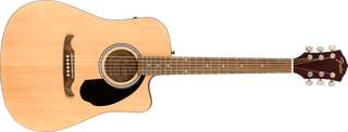 Guitarra Electroacustica Fender FA-125CE, diapasón de nogal, natural 0971113221 - The Music Site