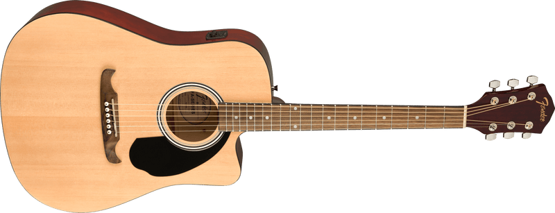 Guitarra Electroacustica Fender FA-125CE, diapasón de nogal, natural 0971113221 - The Music Site