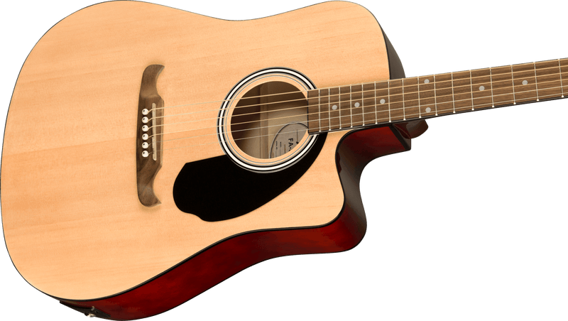 Guitarra Electroacustica Fender FA-125CE, diapasón de nogal, natural 0971113221 - The Music Site