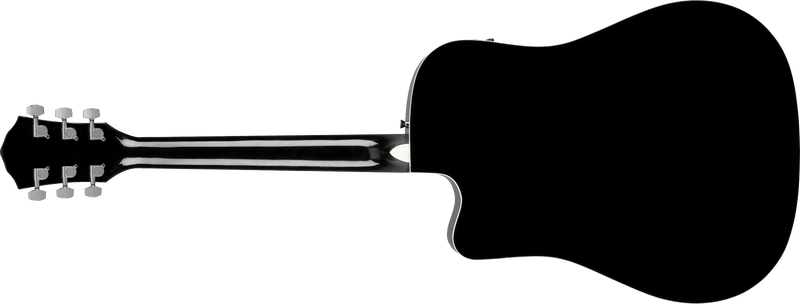 Guitarra Electroacustica Fender FA-125CE Dreadnought, diapasón de nogal, negro 0972713506 - The Music Site