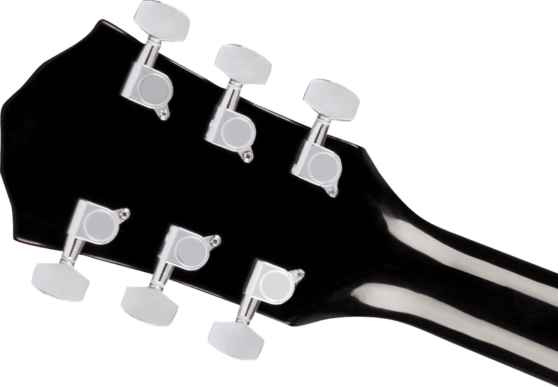 Guitarra Electroacustica Fender FA-125CE Dreadnought, diapasón de nogal, negro 0972713506 - The Music Site