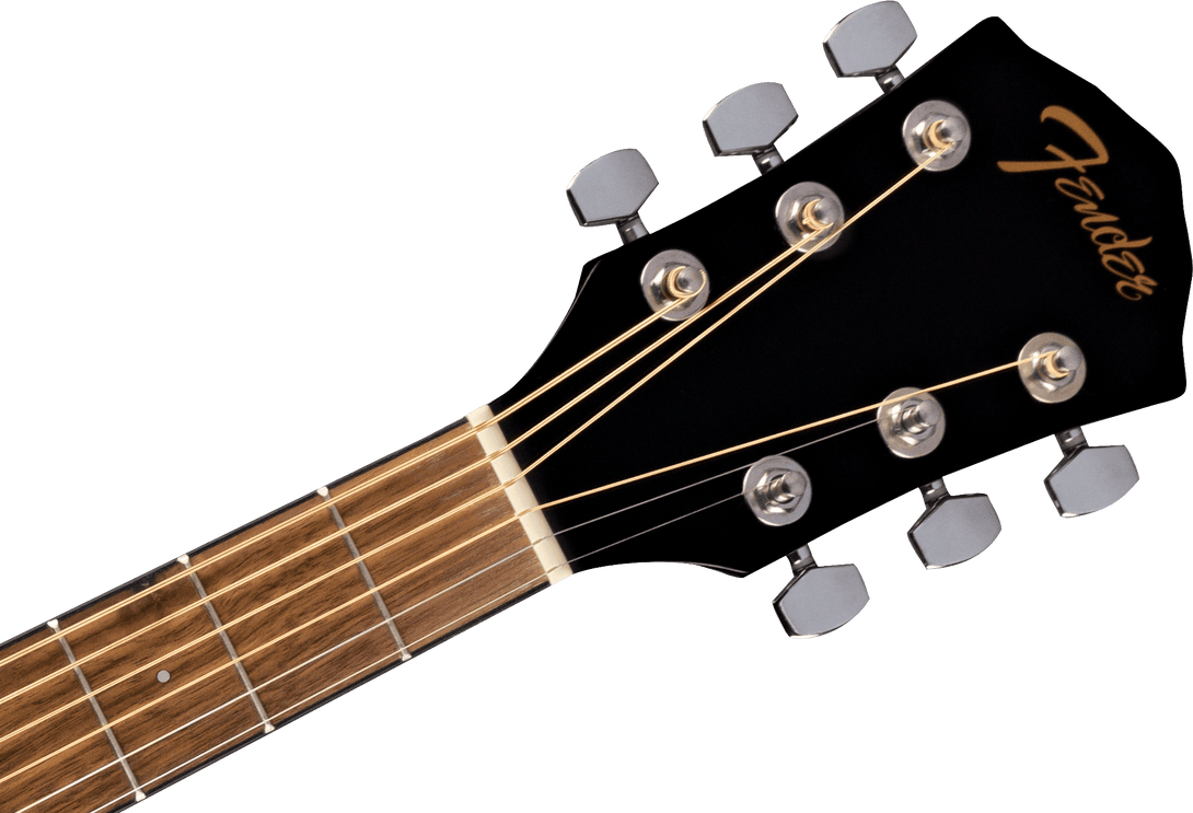 Guitarra Electroacustica Fender FA-125CE Dreadnought, diapasón de nogal, negro 0972713506 - The Music Site