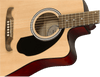 Guitarra Electroacustica Fender FA-125CE Dreadnought, Walnut Fingerboard, Natural 0971113521 - The Music Site