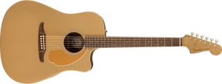 Guitarra Electroacustica Fender Redondo Player, diapasón de nogal, bronce satinado 0970713553 - The Music Site