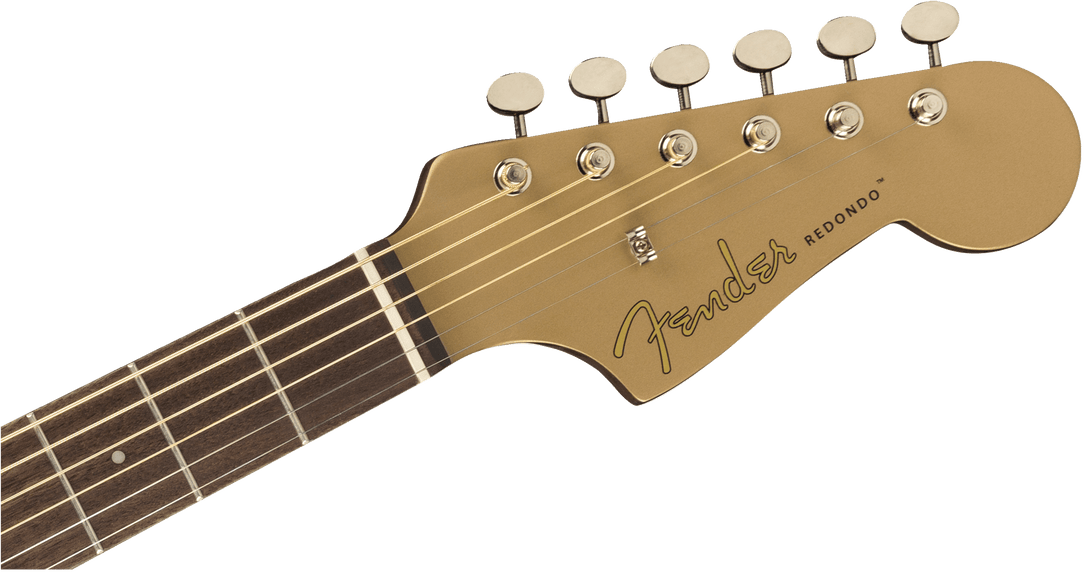Guitarra Electroacustica Fender Redondo Player, diapasón de nogal, bronce satinado 0970713553 - The Music Site