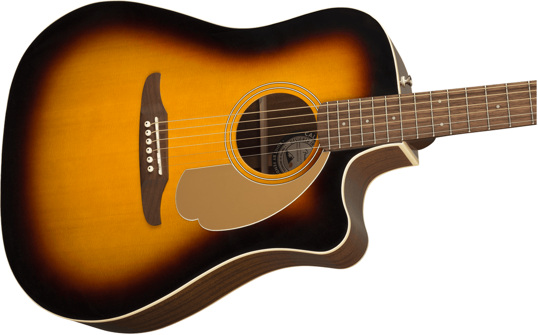 Guitarra Electroacustica Fender Redondo Player, diapasón de nogal, Sunburst 0970713003 - The Music Site