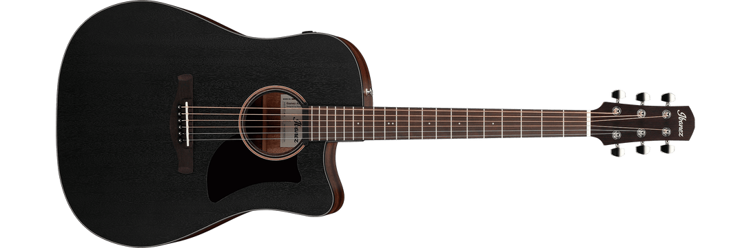 Guitarra Electroacustica Ibanez Advanced Acoustic Aad190Ce-Weathered Black Open Pore - The Music Site