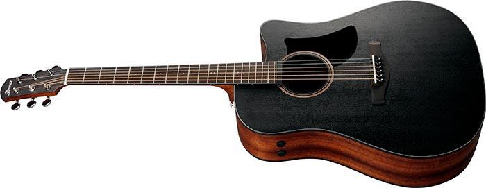 Guitarra Electroacustica Ibanez Advanced Acoustic Aad190Ce-Weathered Black Open Pore - The Music Site