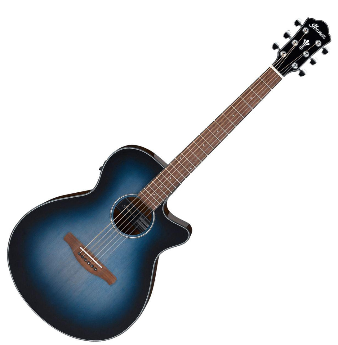 Guitarra Electroacustica Ibanez Aeg50 Indigo Blue Burst High Gloss - The Music Site