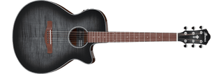 Guitarra Electroacustica Ibanez Aeg70-Transparent Charcoal Burst High Gloss - The Music Site