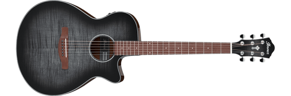 Guitarra Electroacustica Ibanez Aeg70-Transparent Charcoal Burst High Gloss - The Music Site