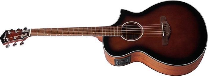 Guitarra Electroacustica Ibanez Aewc11-Dark Violin Sunburst High Gloss - The Music Site