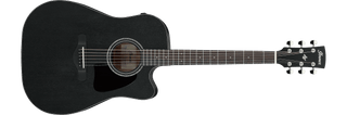 Guitarra Electroacustica Ibanez Art Wood Aw1040Ce-Weathered Black Open Pore - The Music Site