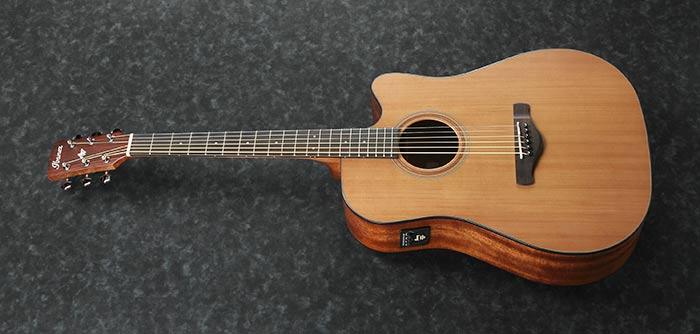 Guitarra Electroacustica Ibanez Art Wood Aw65Ece-Natural Low Gloss - The Music Site