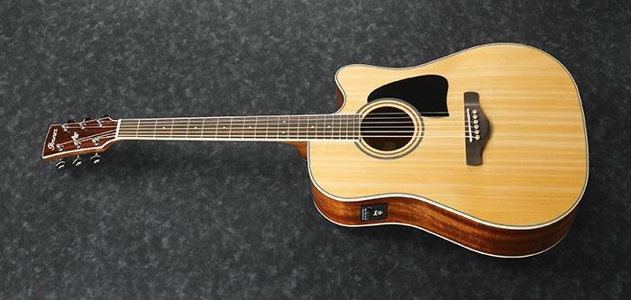 Guitarra Electroacustica Ibanez Art Wood Aw70Ece-Natural High Gloss - The Music Site
