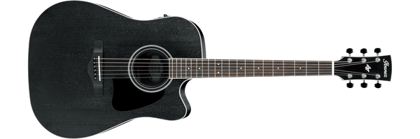 Guitarra Electroacustica Ibanez Art Wood Aw84Ce-Weathered Black Open Pore - The Music Site